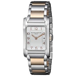 Baume  and  Mercier Womens BMMOA10108 Hampton Analog Display Quartz Two Tone Wat