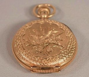 Beautiful Antique 14K Gold Hunting Case Elgin Pocket Watch 1888 MINT Serviced