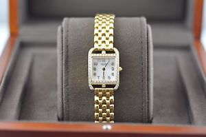 AUTH Hermes Cape Cod Mini Yellow Gold Diamond Ladies Watch