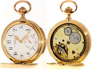 14K GOLD GERMAN RPECISIONS MANUFACTURE URANIA, MUNICH MINUTE REPEATER, 137 gram