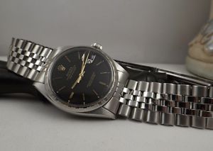 Orologio Rolex Datejust ref 6605 seriale 414xxx anno 1958 revisionato dial black