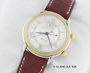 Maurice Lacroix Masterpiece Reveil Wecker Stahl Gold Automatik Herrenuhr 20584