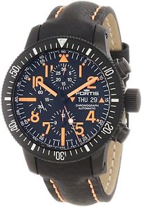 Fortis Men's 638.28.13 L.13 B-42 Black Mars 500 Automatic Chrono Day Date Watch