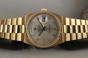 Rolex Oysterquartz Day-Date oro giallo ref. 19018 Diamond anno 2001 Diamanti B&P