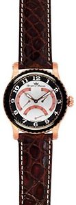 Yonger and Bresson Men's YBH 8301J-04 Automatic Brown Crocodile Calfskin Watch