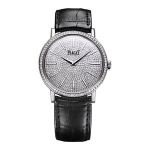 Altiplano Diamond Pave 18K White Gold Men's Watch
