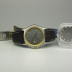 EBEL CLASSIC WAVE HERREN QUARZ Ref. 183903 in STAHL/GOLD TOP ZUSTAND BOX/PAPIERE