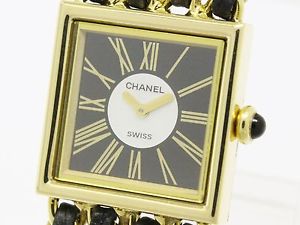 Polished CHANEL Mademoiselle MOP Dial 18K Gold Ladies Watch H0006 (BF087983)