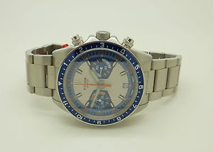Authentic S.S Tudor Heritage Chrono-Blue Automatic Chronograph Watch Ref 70330B