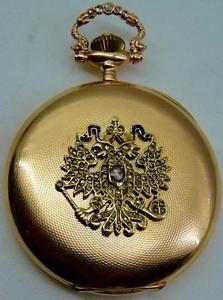 MUSEUM Imperial Russian General award 14kt gold&85 Diamonds CHRONOMETER watch