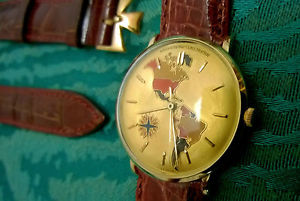 OROLOGIO VACHERON CONSTANTIN CLOISONNE'-18K Gold-The Americas - UNICO
