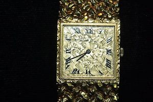 18K BUECHE GEROD GOLD WATCH VINTAGE SELF WINDING STILL WORKS