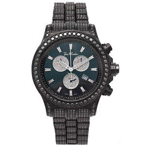 Joe Rodeo Diamant Herren Uhr - MASTER PILOT schwarz 26.7 ctw