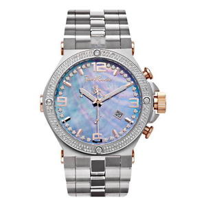 Joe Rodeo Diamant Herren Uhr - PHANTOM silber 2.25 ctw