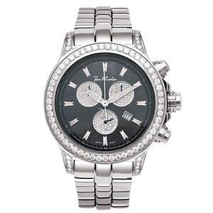 Joe Rodeo Diamant Herren Uhr - MASTER PILOT silber 7.2 ctw