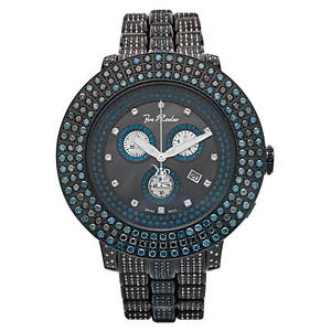 Joe Rodeo Diamant Herren Uhr - PILOT schwarz 17 ctw