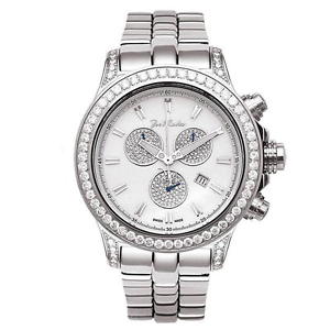 Joe Rodeo Diamant Homme Montre - MASTER PILOT argent 7.2 ctw