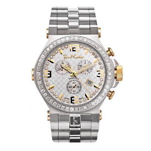 Joe Rodeo Diamant Homme Montre - PHANTOM argent 3.25 ctw