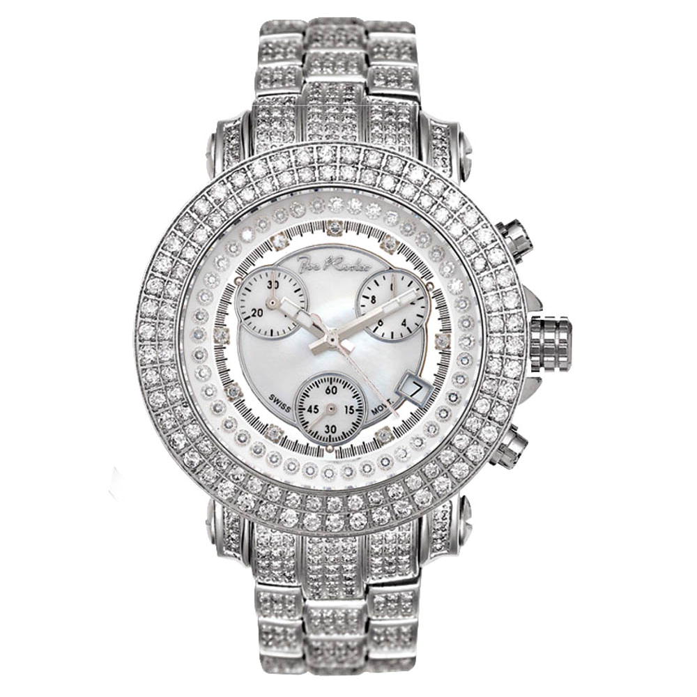 Joe Rodeo Diamant Homme Montre - RIO argent 10 ctw