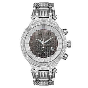 Joe Rodeo Diamant Homme Montre - MASTER argent 4.75 ctw