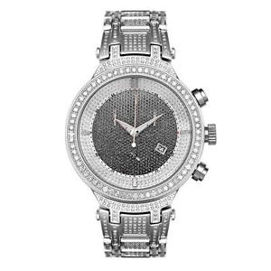 Joe Rodeo Diamant Homme Montre - MASTER argent 7.35 ctw