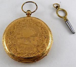 SANDOZ & SON (LONDON) GOLD CASED CHRONOMETER POCKET WATCH FROM 1880s
