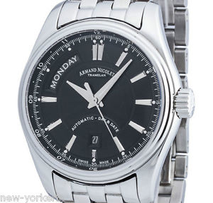 Armand Nicolet M02 Day & Date 9641A-2-NR-M9140, Herrenuhr 42mm, Edelstahl