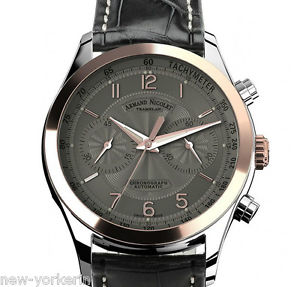 Armand Nicolet M02 Chronograph Automatik Stahl/18kt Gold 8744A-GS-P974GR2