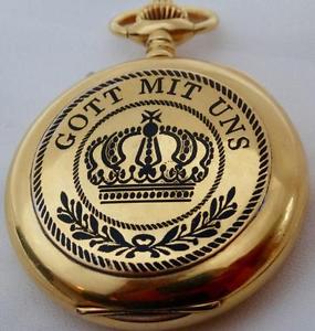 Rare historic WWI German Navy Kriegsmarine Officer's Lemania Chronograph watch