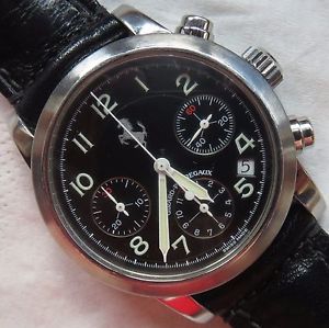 Girard Perregaux Ferrari Ref. 8020 chronograph mens wristwatch steel case