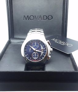 Rare Movado Chronograph GMT "24 hours" huge size excellent, Box and paper
