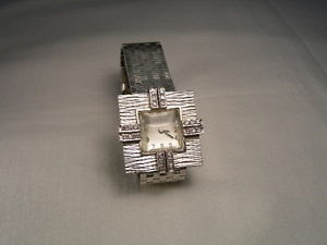 Fabulous 14K White Gold Diamond Lucien Piccard Ladies Wristwatch Wrist Watch