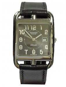 HERMES Mod. CAPE CODE AUTOMATIC SS CASE LEATHER STRAP CC1.710.220-INO1