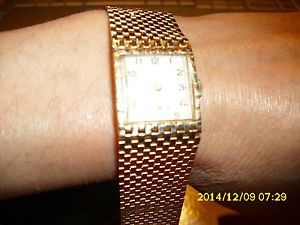 Men's  Vintage Jules Jurgensen 14K Yellow Gold Watch