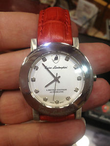 OROLOGIO DA POLSO UNISEX TONINO LAMBORGHINI IN ORO BIANCO E DIAMANTI.