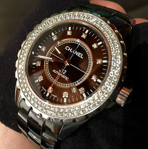 Chanel J12 Ref. H2014, original Diamant-Besatz! >> 42 mm << Mit Box & Papieren