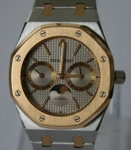 AP Audemars Piguet Royal Oak Day Date Moon Stahl / Gold 36 mm Automatik Fullset
