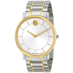 Movado Mens 0606689 Movado TC Stainless Steel Two-Tone Watch