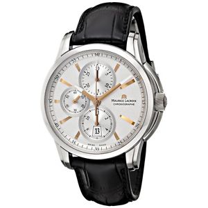 Maurice Lacroix Mens PT6188-SS001-131 Pontos Stainless Steel Automatic Watch wit
