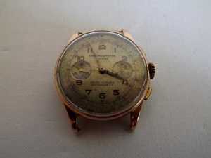 MEGA rare model CHRONOGRAPHE SUISSE 18 K SOLID GOLD