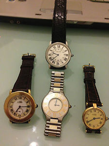 OROLOGI CARTIER ORIGINALI:RONDE SOLO,DUE VERMEIL E UN MUST 21.SUPER PREZZO