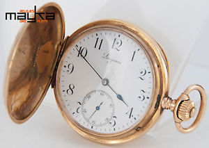 Longines Pocket Watch Grand Prix Paris 1900 Gold 18K - Year 1905 - 49mm