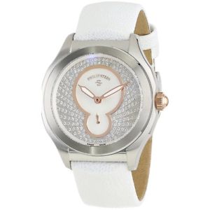 Philip Stein Womens 15-PDRG-PPW Prestige Diamond and Rose Gold Accent White Pasm