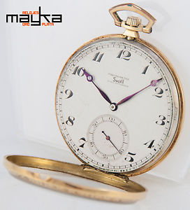 Solvil Chronometer Paul Ditisheim Gold 18K - Circa 1925's - 49mm