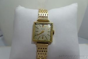 Vintage Partout 585 14Kt Solid Gold Ladies Watch W Link Bracelet Band 35.6 Grams