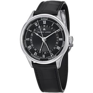 Maurice Lacroix Masterpiece Tradition Five Hands Mens Day Date Automatic Watch M