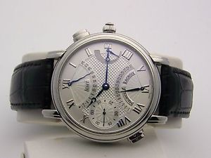 Stainless Maurice Lacroix Double Retrograde Materpiece GMT Mans Watch MP 7018