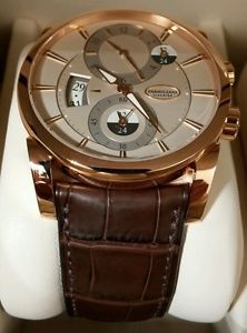 NEW! Parmigiani Rose Gold Hemispheres, Delivered 9-2014 Papers! Xstrap! $38,650!
