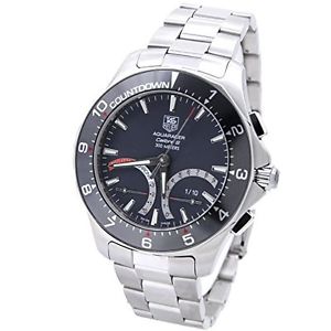 Authentic TAGheuer Watch Aquaracer Calibre S Regatta Quartz CAF7111 Men Used E4Q