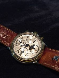 Maurice Lacroix SS/YG Triple Calendar/Moonphase Chronograph- Ref.# 02336
